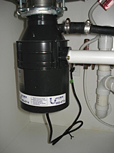 newly installed garbage disposal in San Pablo, California