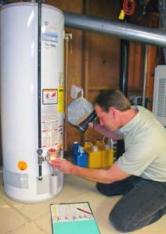 plumber in Pinole repairs a water heater that won't turn on